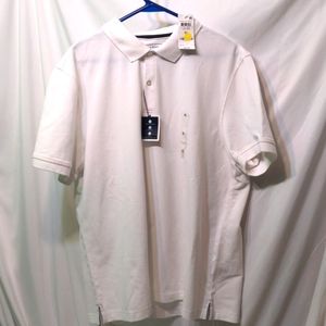 Club Room men's white polo shirt size XL NWT